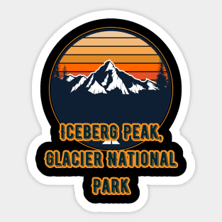 Iceberg Peak, Glacier National Park Sticker